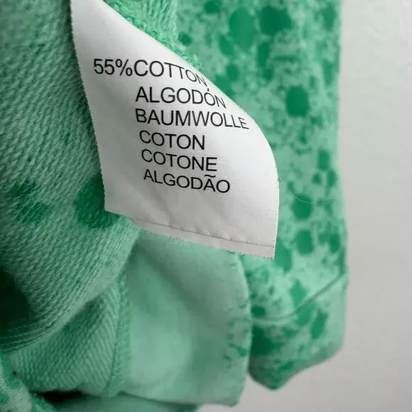 Custo Barcelona Hoodie Size 3 Green Embroidered Butterfly Splatter Art Boho * - Picture 10 of 12